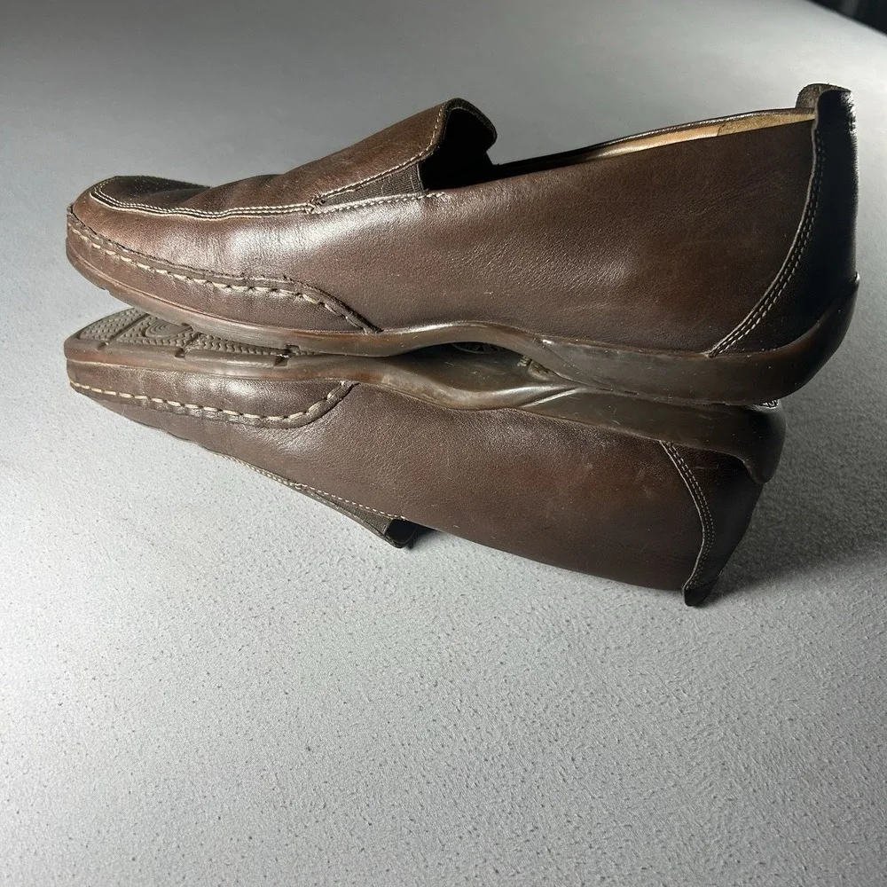 Mephisto‎ Edlef Cool Air Brown Leather Slip On Loafers Mens US 9 EU 8.5 Comfort